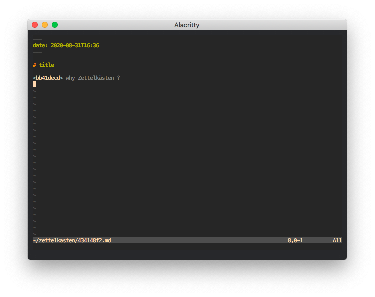 How I use zettelkästen